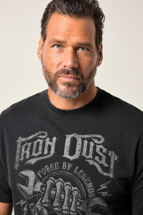 Actual product image JP1880 T-shirt, workwear, short sleeve, chest print, vintage look, up to 8 XL (3XL)