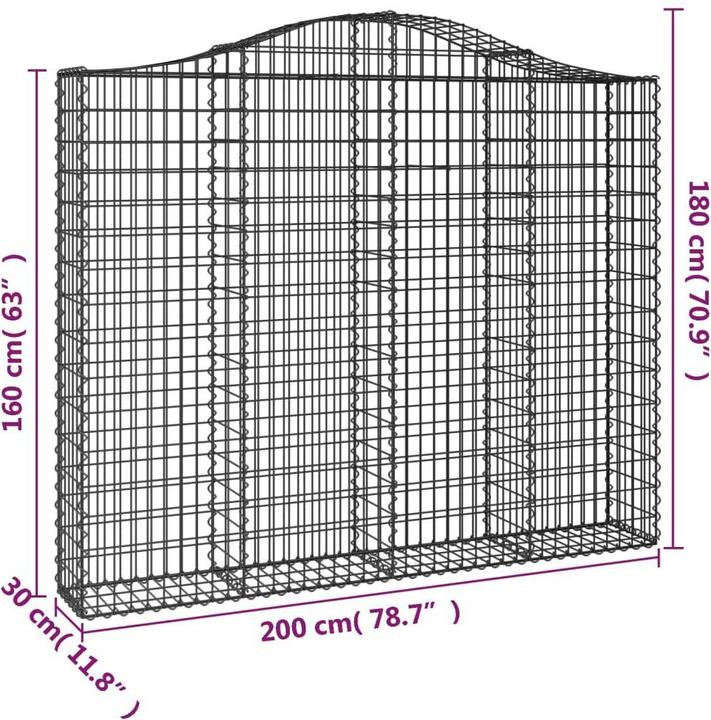 Produktbild vidaXL Gabionenkorb