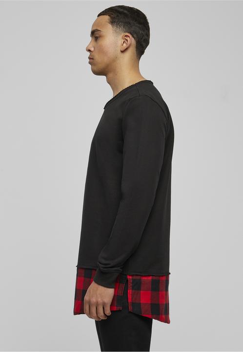 Produktbild Urban Classics Long Flanell Bottom Open Edge Crewneck (L)