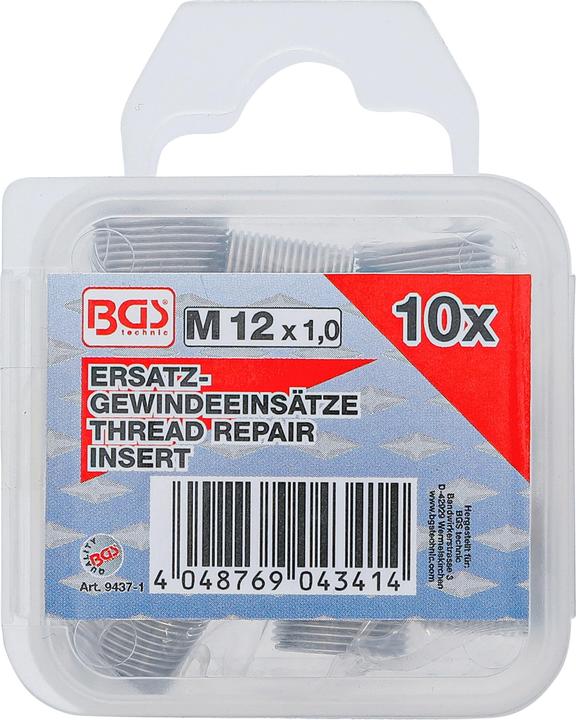 Image du produit BGS Inserts taraudés | M12 x 1,0 mm | 10 pièces