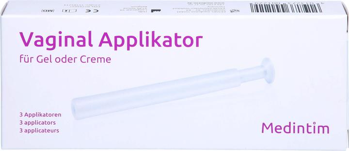 Actual product image Medintim Vaginal applicator for gel/cream, 3 pcs (Intimate washing lotion)