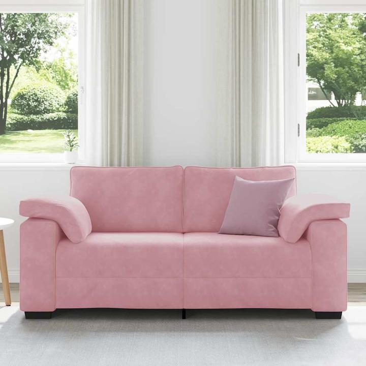 Produktbild vidaXL Zweisitzer-Sofa Rosa 140 cm Samt
