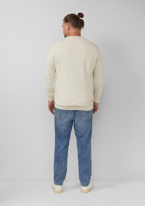 Produktbild S.Oliver Strickpullover Strickpullover mit Logo-Stickerei (4XL)