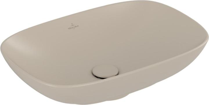 Immagine prodotto Villeroy & Boch V&B Lavabo da appoggio LOOP & FRIENDS con cassetta 560x380mm mandorla C+ (Lavandino montato in alto, 38 cm, 56 cm)