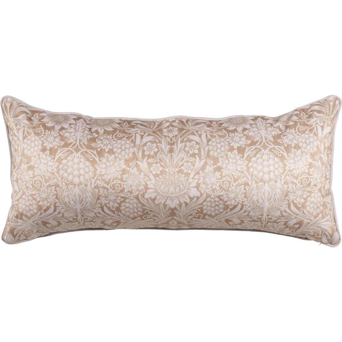 Natec, Dekokissen, Kissen Beige Blomster 90 x 40 cm (90 x 40 cm)