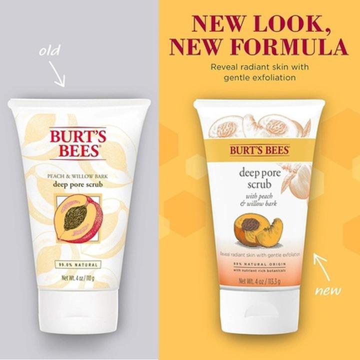 Produktbild Burt's Bees Peach & Willow Bark Deep Pore Scrub (Reinigungspeeling)