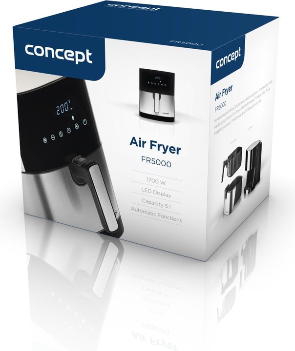 Actual product image Concept FR5000 Deep Fryer One/One(s) Hot Air Fryer, Satin Steel