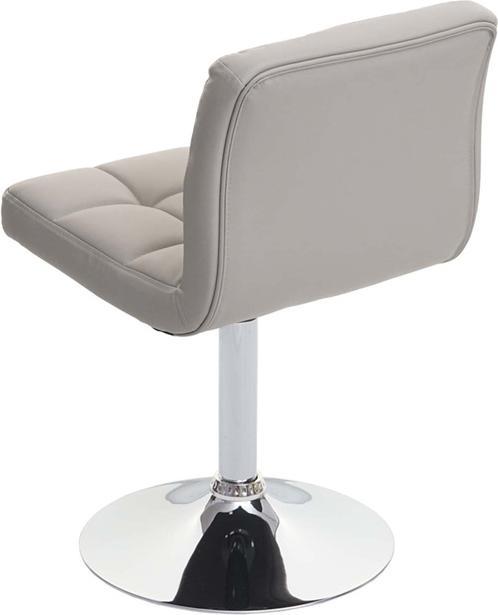 Produktbild Swisshandel24 6x Esszimmerstuhl Drehstuhl Stuhl Kavala Kunstleder Chrom taupe-grau
