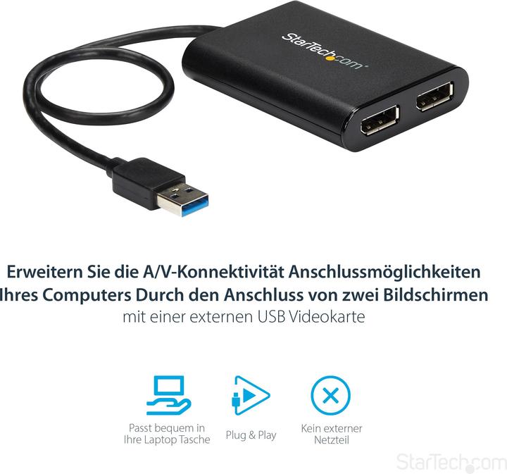 Produktbild StarTech USB auf DP (DP, 17.50 cm)