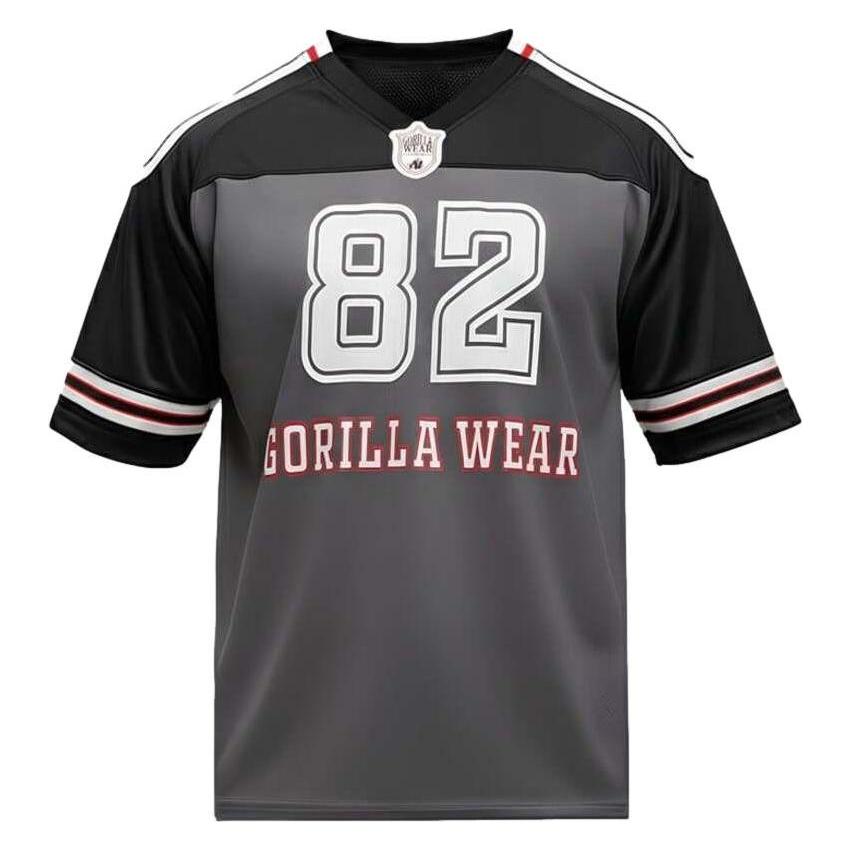Gorilla Wear, Herren, Sportshirt, Tyler (S), Rot, Weiss, Schwarz, S