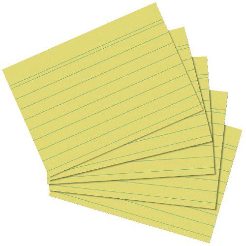 Immagine prodotto Herlitz Schede A5 foderate di giallo (A5, 175 g/m², 100 x)