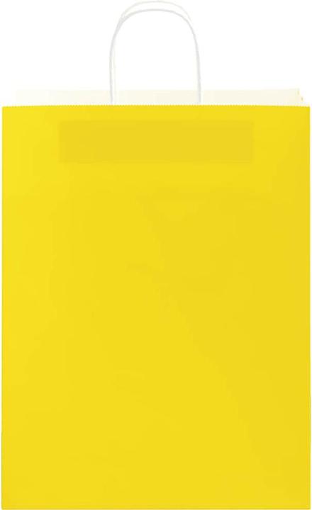 Actual product image VidaXL Kraft paper bags 50 pcs. with handle yellow 15x8x21 cm paper bag (Gift bag, 50 x)