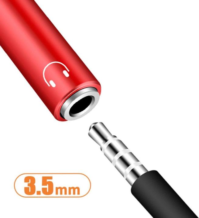 Produktbild Deltalabs USB C auf 3.5mm Kopfhöreranschluss und USB C Port Nylon Kabel mit Power Delivery (60W) (USB Typ C, USB Typ C, 3.5mm Klinke)