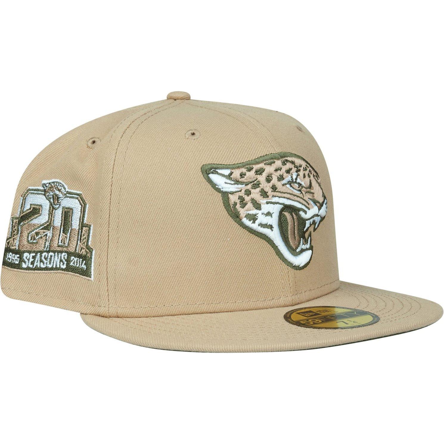 New Era, Herren, Cap, 59Fifty Cap ANNIVERSARY Jacksonville Jaguars - 7 7/8, Beige, (7 7/8)