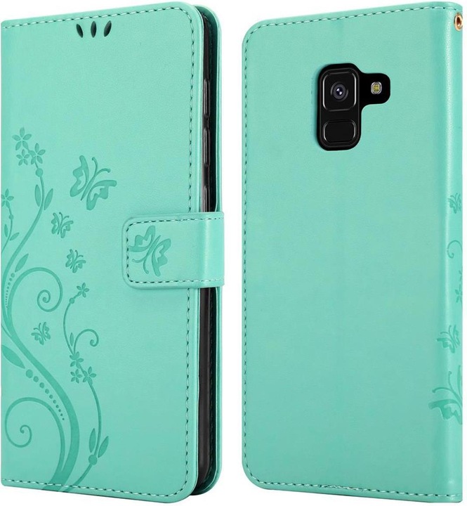 Actual product image Cadorabo Flower Book Cover (Samsung Galaxy A8 (2018))