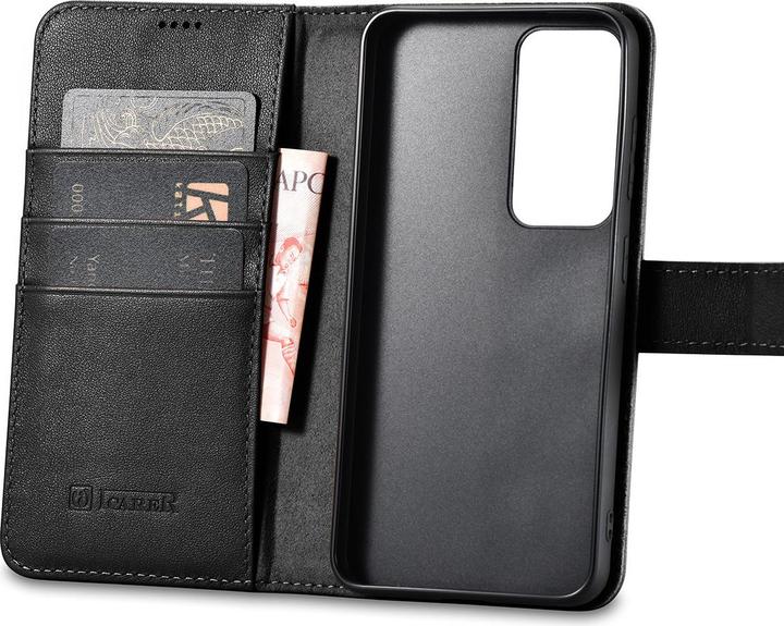 Actual product image iCarer Wallet Case for Samsung Galaxy S23 leather case wallet black (Samsung Galaxy S23)