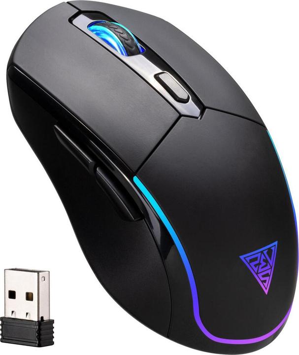 Actual product image Gamdias Souris sans fil Gamer Hades M2 RGB (Noir) (Cable, Wireless)