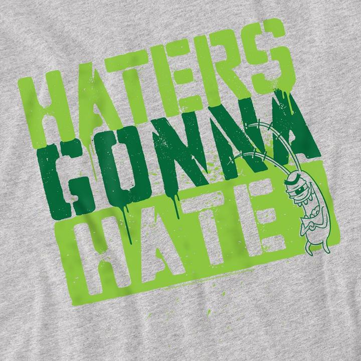 Produktbild Spongebob Squarepants Haters Gonna Hate TShirt meliert (S)