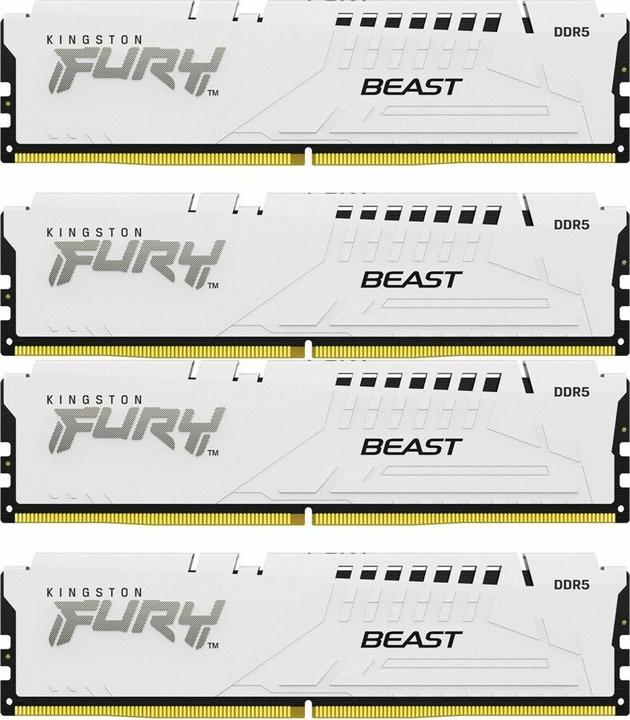Actual product image Kingston D5 64GB 5600-40 Beast wh K4 KFY XMP (4 x 16GB, 5600 MHz, DDR5-RAM, DIMM)