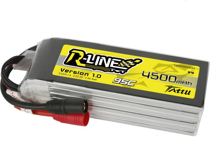Actual product image Gens Ace LiPo Pack Tattu 4500mAh 22.2V 95C 6S1P(XT90) (22.20 V, 4500 mAh)