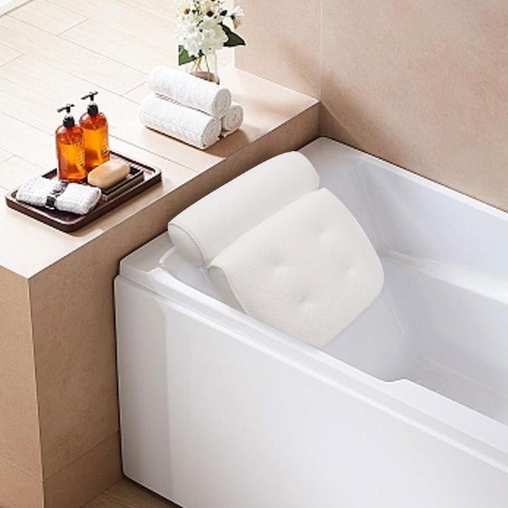 Actual product image Casativo Soft bath cushion with 2 chambers and suction cups (37 x 36 x 9 cm)