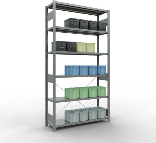 Actual product image Schulte Lagertechnik MULTIplus250 basic racking system with cross braces