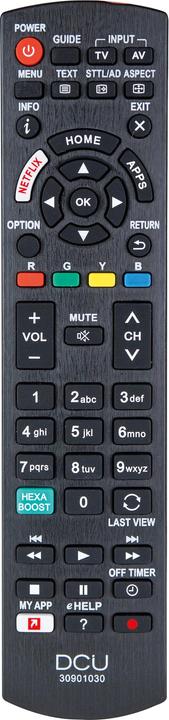 Produktbild DCU Tecnologic TV Remote Control For Panasonic (Gerätespezifische Fernbedienung, Infrarot)