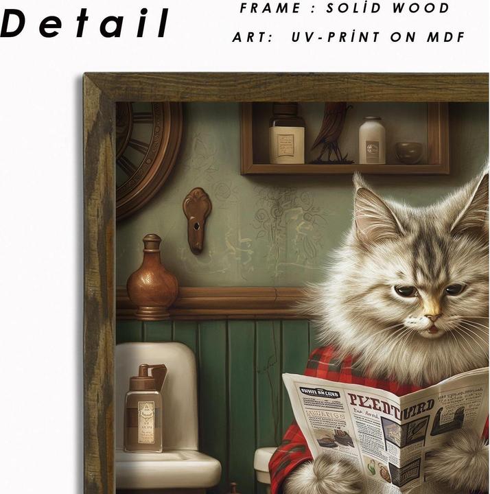 Image du produit Wallxpert Tableau chat 35 x 47 cm (35 x 47 cm)