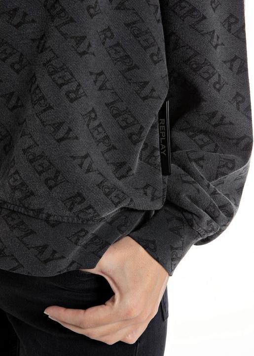 Image du produit Replay Sweatshirt pour femme, impression complète, look décontracté (XXS)