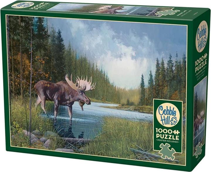 Actual product image Cobble Hill Moose in the lake 1000 parts (1000 pieces)