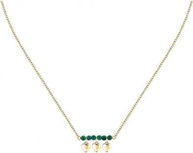 Actual product image Morellato - Fashion gold plated necklace with green agate Talismani SAIX14 (Gold-plated metal)