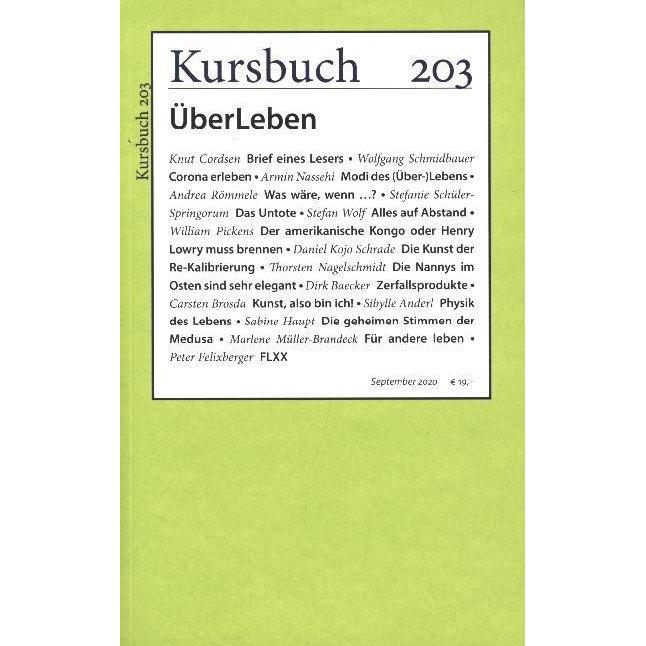 Kursbuch 203, Fachbücher von Armin Nassehi, Peter Felixberger