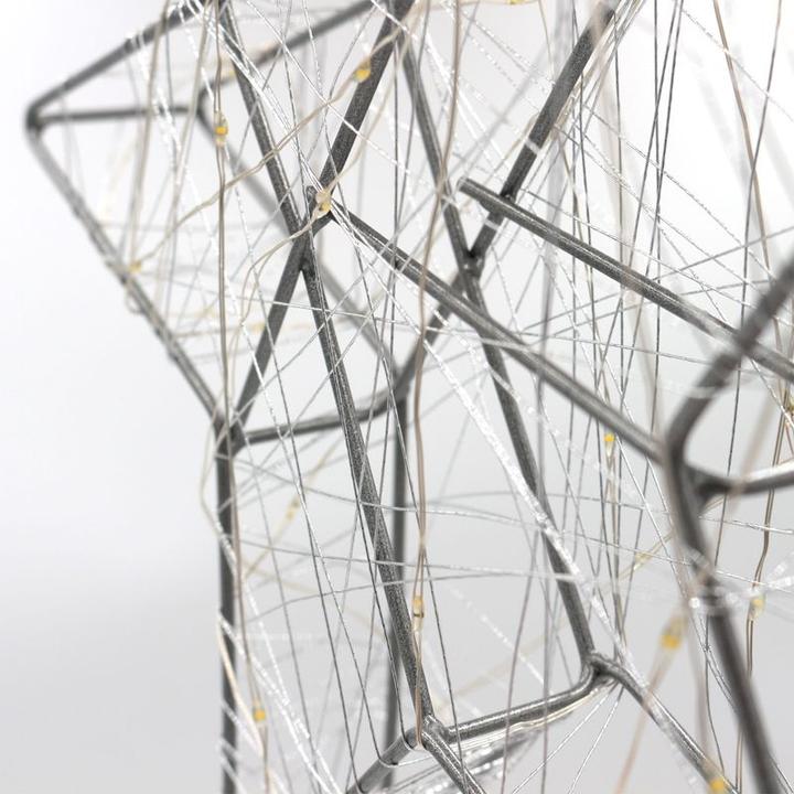 Image du produit Hermex Étoile de Noël à LED Étoile lumineuse en métal Étoile en fil métallique