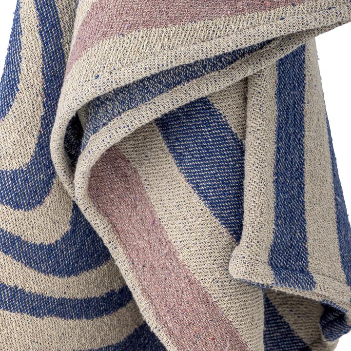 Actual product image Bloomingville - Arlie Throw - Blue - Recycled Cotton (160 x 130 cm)