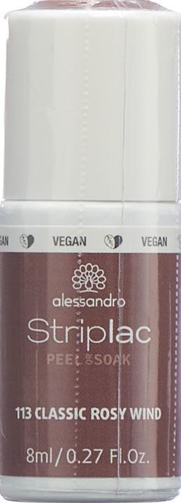 Image du produit Alessandro Striplac Peel or Soak (113 Classic Rosy Wind, Vernis semi-permanent)