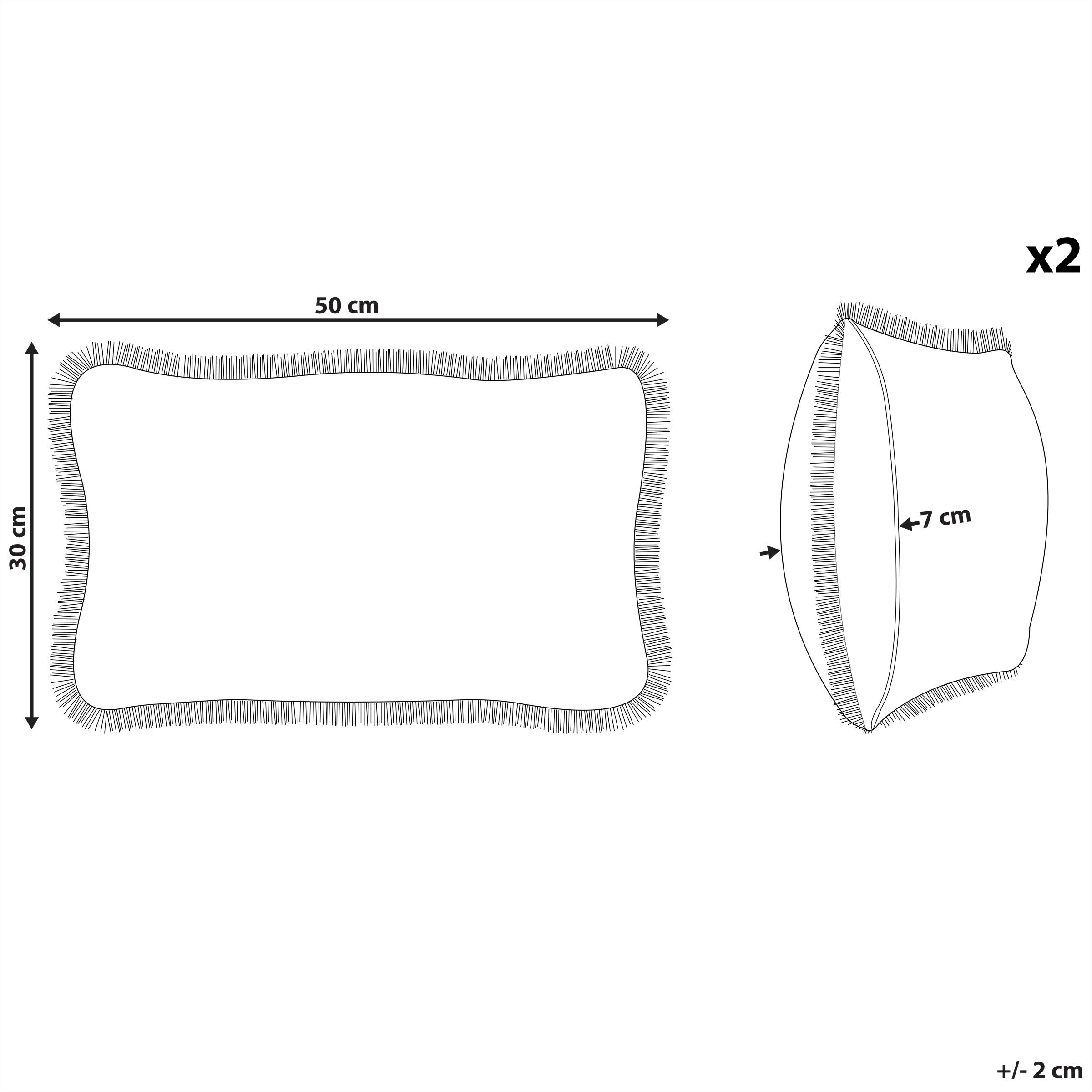 Thumbnail - Beliani, Dekokissen, Pothos (30 x 50 cm)