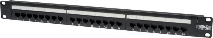 Produktbild Eaton 24-Port 1U Rack-Mount Cat6/Cat5 Feedthrough Patch Panel RJ45 Ethernet TAA