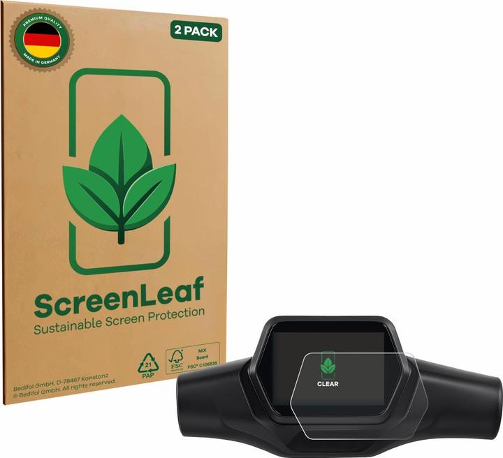 Actual product image ScreenLeaf Screen Protector sustainable Screen Protection, clear, anti-scratch