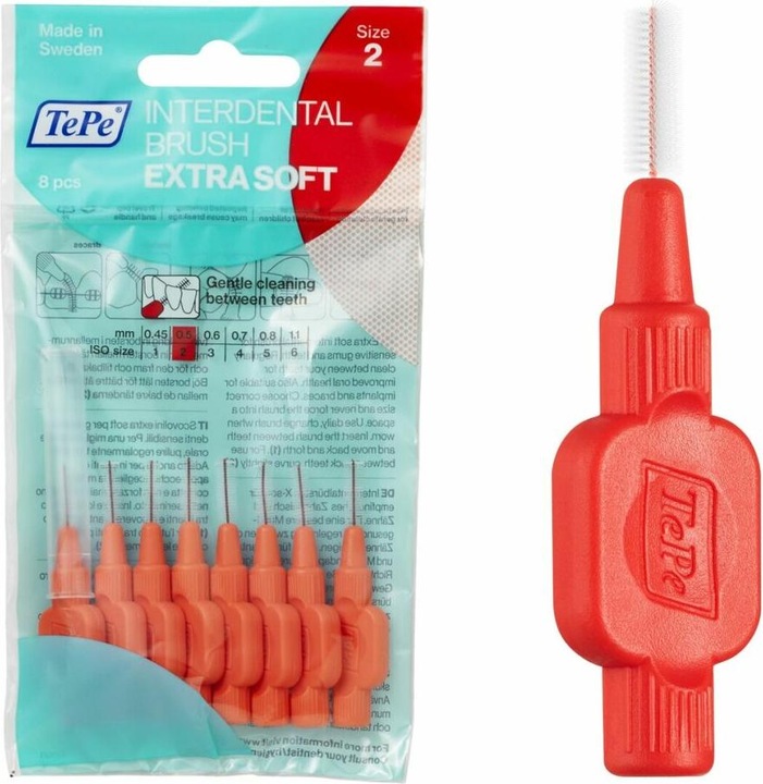 TePe Interdental brushes Extra Soft ISO 2 (8 x, 0.50 mm)