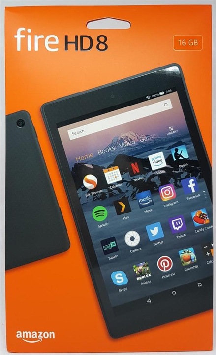 Image du produit Amazon Tablette Fire HD 8 avec Alexa, écran HD de 20,32cm (8 pouces), 16 Go, noir... (8", 16 Go, Noir)