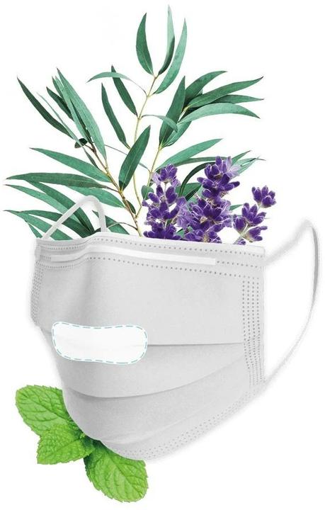 Actual product image Scenty Menthy Aroma sticker for hygiene mask (10 x)