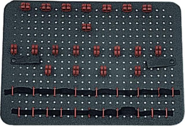 Image du produit Parat Plateau porte-outils perforé vide, avec élastique et brides de fixation