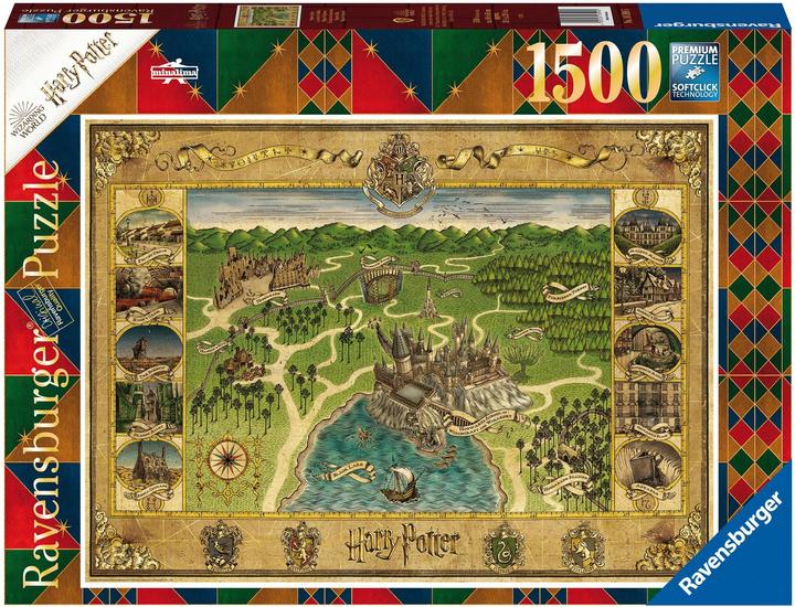 Immagine prodotto Ravensburger Mappa di Hogwarts (1500 pezzi)