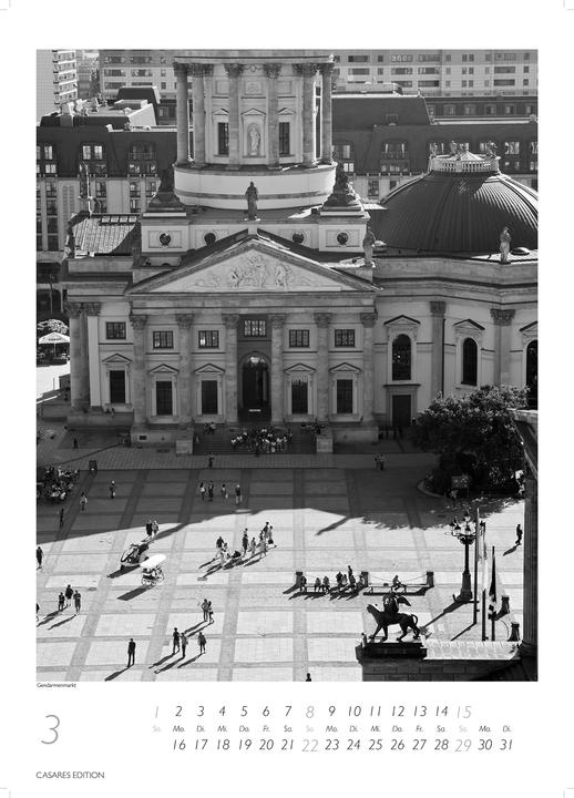 Actual product image Berlin schwarz-weiss 2026 S 29x21cm