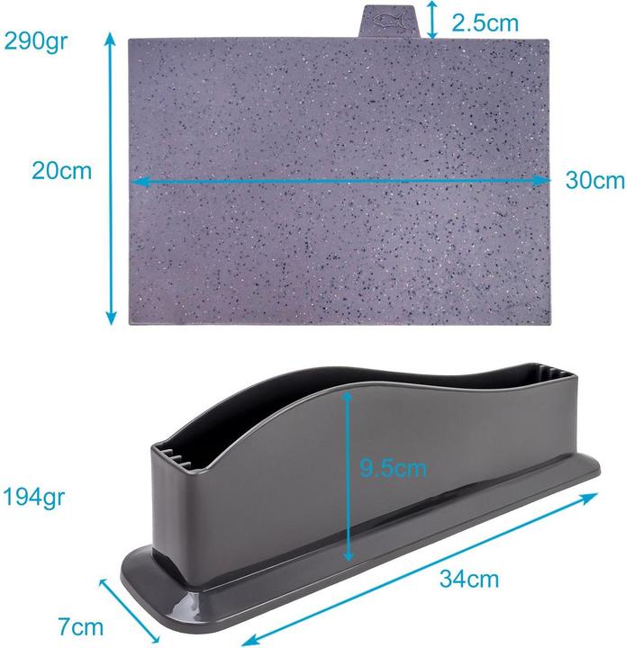 Image du produit Intirilife Set de 5 planches à découper avec support