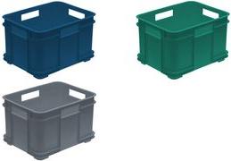 Actual product image keeeper Storage box Euro-Box XXL "bruno eco" grey colour eco-grey 54 litres made of 100% (54 l)