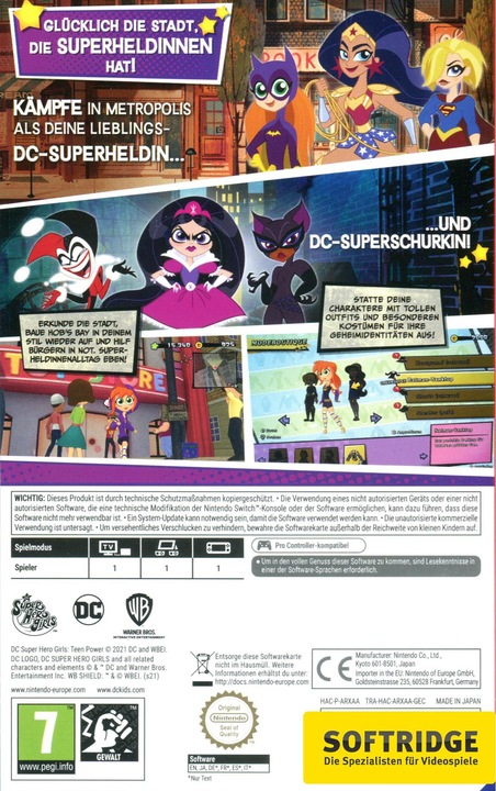 Actual product image Nintendo DC Super Hero Girls: Teen Power (Switch, Multilingual)