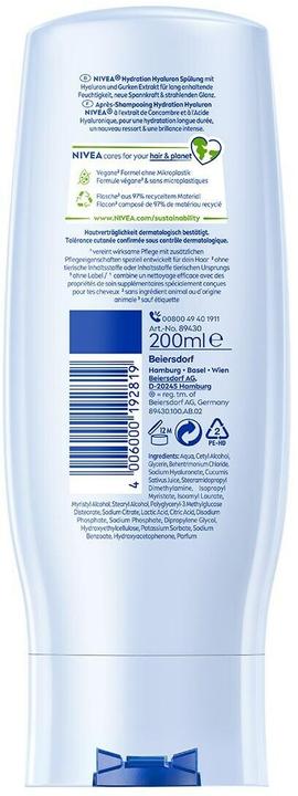 Actual product image NIVEA Hydration Hyaluron Conditioner (200 ml)