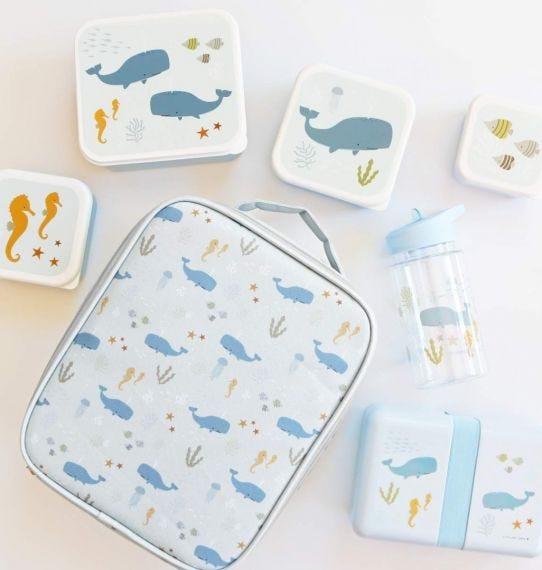 Produktbild A Little Lovely Company ALLC Lunch & Snackbox Ocean SBSEOC39