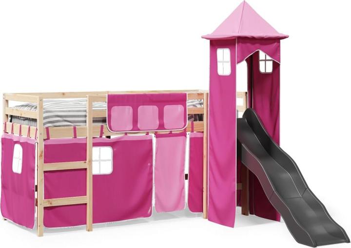 Actual product image vidaXL Children's loft bed with tower (90 x 200 cm)